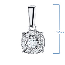 Подвеска из желтого золота с бриллиантами (изготовление)