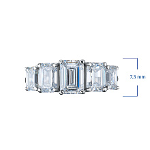 Кольцо из белого золота c бриллиантами