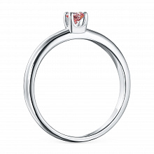 Помолвочное кольцо из белого золота с бриллиантом