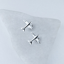 Пусеты из серебра с бриллиантами (изготовление)