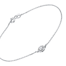 Браслет из белого золота (изготовление) с бриллиантом