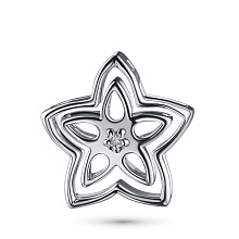 Подвеска из серебра с бриллиантом