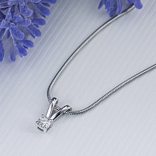 Подвеска из белого золота с бриллиантом (изготовление)