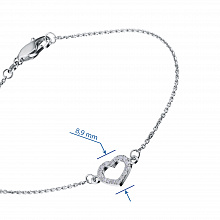 Браслет из белого золота с бриллиантами (изготовление)