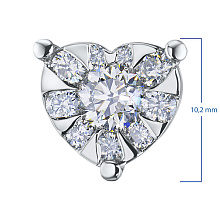 Подвеска из белого золота с бриллиантами (изготовление)