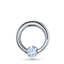 Подвеска из белого золота с бриллиантом (изготовление)