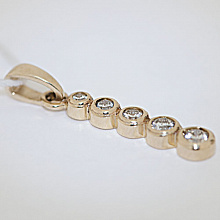 Подвеска из желтого золота с бриллиантами (изготовление)