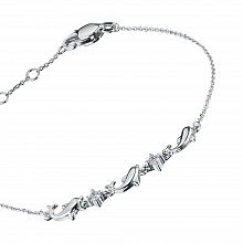 Браслет из белого золота с бриллиантами (изготовление)