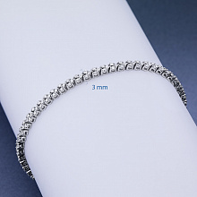 Браслет из белого золота с бриллиантами (изготовление)