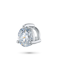 Подвеска из белого золота с бриллиантом