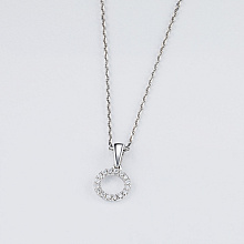 Подвеска из белого золота с бриллиантами