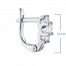 Серьги из белого золота с бриллиантами (изготовление)