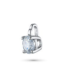 Подвеска из белого золота с бриллиантом