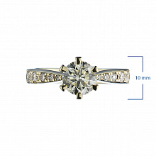 Кольцо из желтого золота с бриллиантами (изготовление)