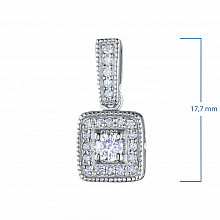 Подвеска из белого золота с бриллиантами (изготовление)