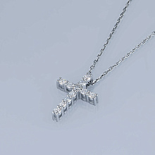 Подвеска из серебра c бриллиантами