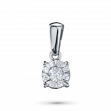 Подвеска из белого золота с бриллиантами (изготовление)