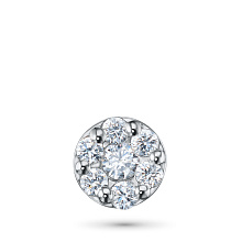 Подвеска из серебра c бриллиантами