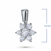 Подвеска из белого золота с бриллиантами (изготовление)