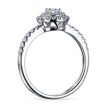 Кольцо из серебра c бриллиантами