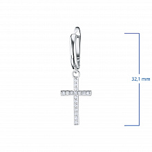 Серьги из белого золота с бриллиантами (изготовление)