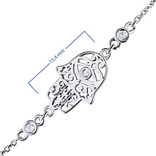 Браслет из белого золота с бриллиантом (изготовление)