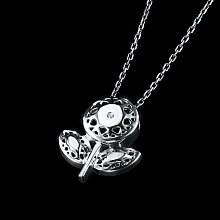 Подвеска из серебра с бриллиантом