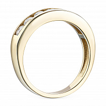 Кольцо из желтого золота с бриллиантами (изготовление)