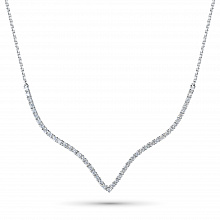 Колье из белого золота с бриллиантами (изготовление)