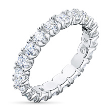 Кольцо из белого золота (изготовление) с бриллиантом