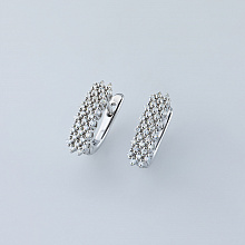 Серьги из белого золота с бриллиантами (изготовление)