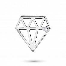 Подвеска из белого золота с бриллиантом (изготовление)