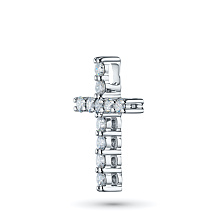 Подвеска из серебра c бриллиантами