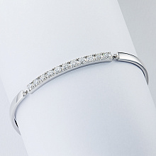 Браслет из белого золота с бриллиантами (изготовление)