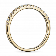 Кольцо из желтого золота (изготовление) с бриллиантом