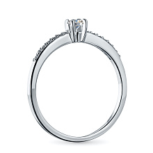 Кольцо из белого золота с бриллиантом (изготовление)