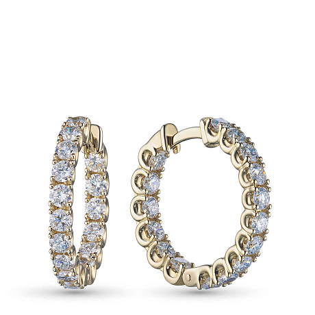 Серьги из желтого золота