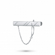 Зажим из серебра с бриллиантом (изготовление)