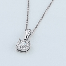 Подвеска из желтого золота с бриллиантами (изготовление)