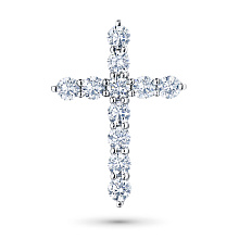 Подвеска из белого золота c бриллиантами