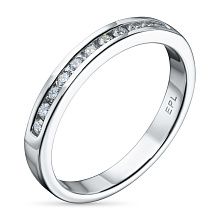 Кольцо из белого золота (изготовление) с бриллиантом