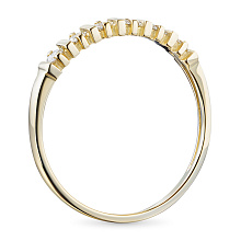 Кольцо из желтого золота с бриллиантами