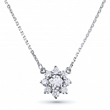 Колье из белого золота с бриллиантами (изготовление)