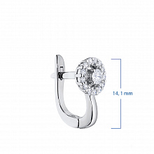 Серьги из белого золота с бриллиантами (изготовление)