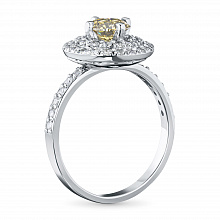 Кольцо из белого золота с бриллиантами (изготовление)