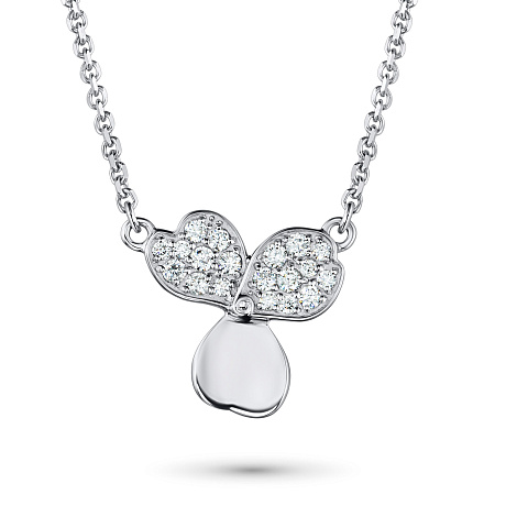 Колье из белого золота с бриллиантами