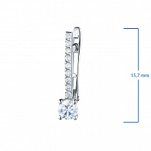 Серьги из белого золота с бриллиантами (изготовление)