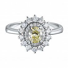 Кольцо из белого золота с бриллиантами (изготовление)