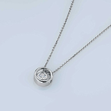 Подвеска из серебра с бриллиантом