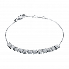 Браслет из белого золота с бриллиантами (изготовление)